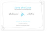 Save the Date, Hochzeitseinladung, Glocken, elegant, hellblau