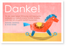 Danke, kleiner Schatz, herzlich, Schaukelpferd