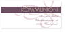 Adressaufkleber, Kommunion, Konfirmation, Namen, dunkelrot, Schleife, Briefpapier