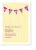 Wimpelkette, Sommerparty, gelbviolett
