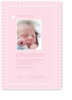 danksagung, taufe, k�ken, baby, rosa