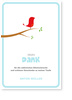 Danke, Taufe, V�gelchen, blau
