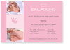 Einladung Taufe, Kone, rosa, ros�