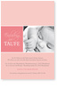 Taufe, M�dchen, Einladung, rosa, Streifen