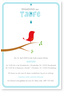 Taufe, V�gelchen, blau