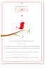 Taufe, V�gelchen, rosa