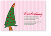 Weihnachtsbaum, rosa, Streifen