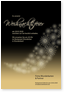 weihnachtsfeier, gold, schwarz, karte, weihnachtsfl�gel