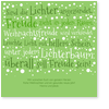 Gr�n, Tannengr�n, Typographie, Schneeflocken