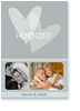 zwei herzen, silberhochzeit, einladung, ros�