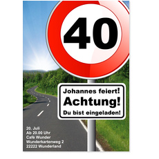 Achtung: 40. Geburtstag 