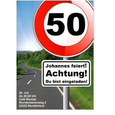 Achtung: 50. Geburtstag 