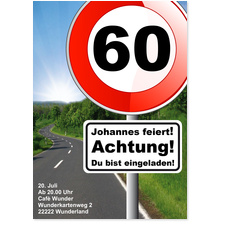 Achtung: 60. Geburtstag  