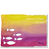 Aquarell mit Fischen 