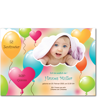 Bunte Luftballons - Junge