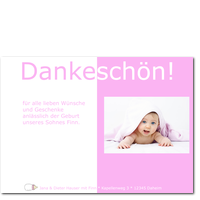 Pinke Babyflasche