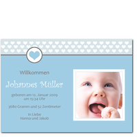 Hellblaue Herzchen