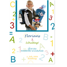 Buchstabensalat Blau
