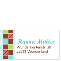 Kleine bunte Quadrate 