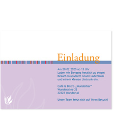 Einladung - Lila