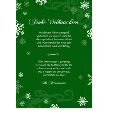 Zweisprachige Weihnachtsgrüße