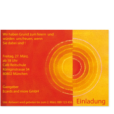 Frische Businesseinladung