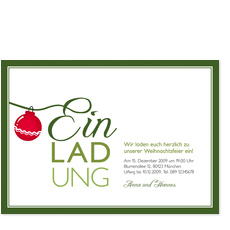 Rote Christbaumkugel