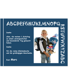 ABC in Blau