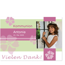 Lila Blumen auf Gr�n
