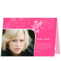 Taube auf Pink