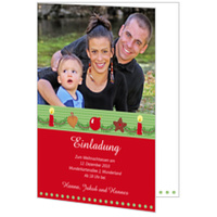 Einladung - Weihnachtsgirlande