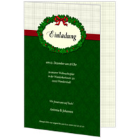 Einladung - Weihnachtskranz