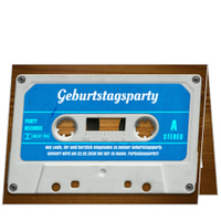 Mixtape in Blau