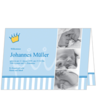 Kleines K�nigskind in Hellblau