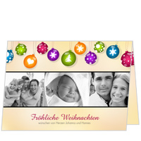 Verspielte Weihnachtskugeln