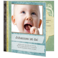 Babyalbum in Aqua