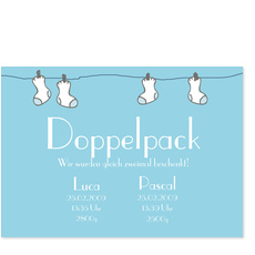 Doppelpack mit Zwillingsjungen