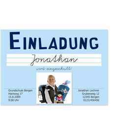 Schreibschrift - Einladung