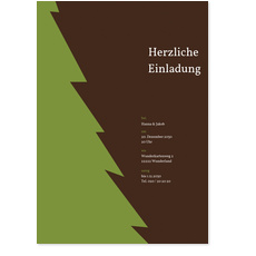 Herzliche Einladung - Weihnachtsbaum