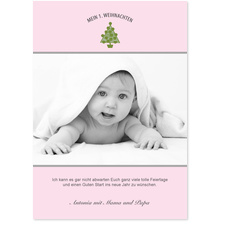 Mein 1. Weihnachten - Rosa