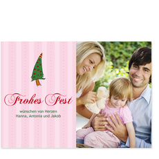 Frohes Fest - Rosa