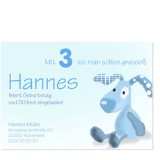 Blauer Schnuffelhund