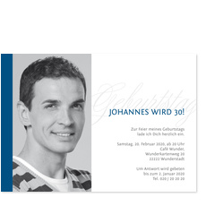 Geburtstag Elegant Blau