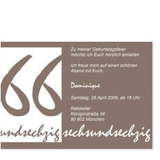 Geburtstagschrift - Graubraun