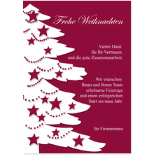 Weihnachtsbaum - Rot