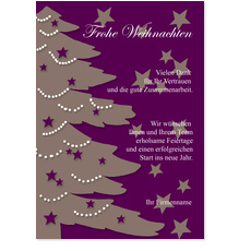 Weihnachtsbaum - Violett