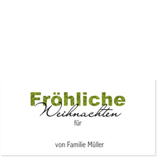 Ornamentschrift in Grün