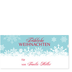 Schneekristalle türkis
