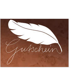 Gutschein - Feder
