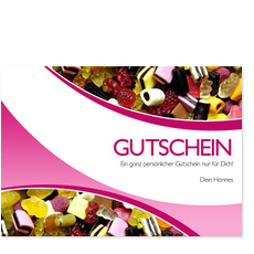 Gutschein - Süßigkeiten